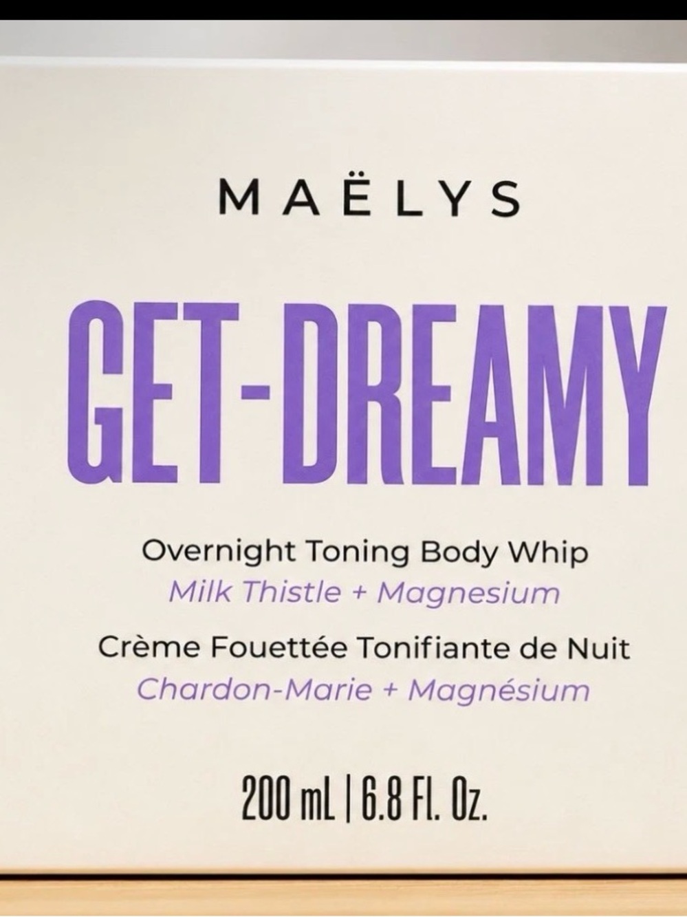 MAELYS Get-Dreamy overnight toning body whip 6.8 oz NIB MSRP $54.00